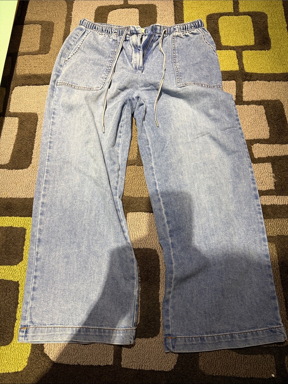 Oat Cloud Luxe denim pants, W30/10